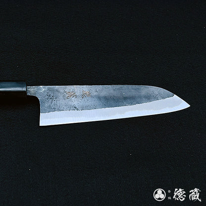 青二　三徳包丁　朴八角柄