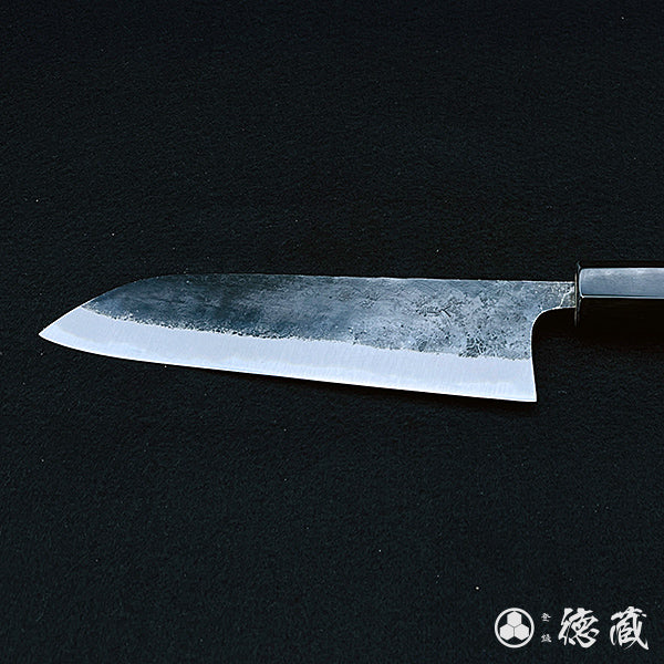 青二　三徳包丁　朴八角柄