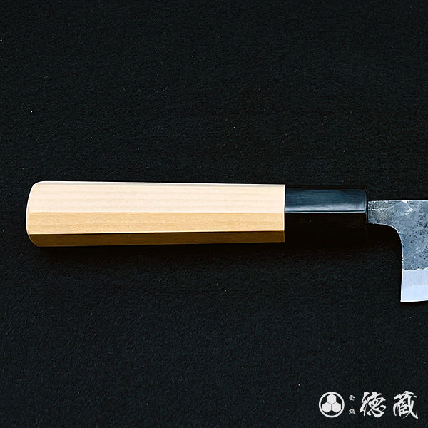 青二　三徳包丁　朴八角柄