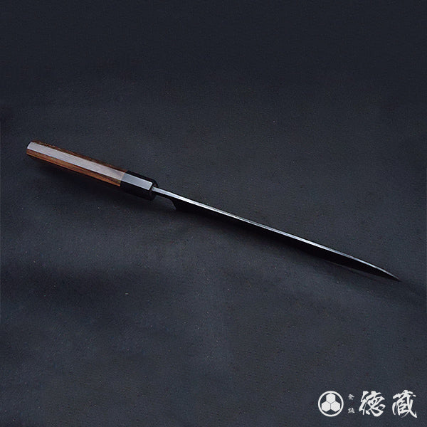 青Ｓ　牛刀包丁　紫檀八角柄