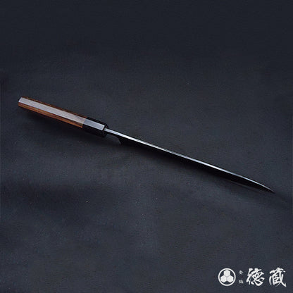 青Ｓ　牛刀包丁　紫檀八角柄