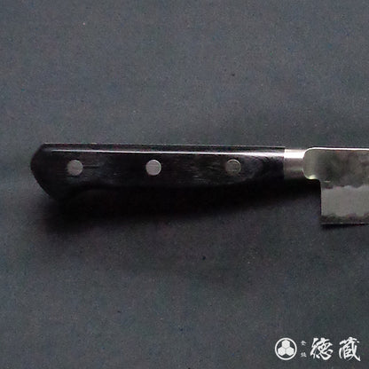 青Ｓ　槌目仕上　筋引包丁　黒ハンドル