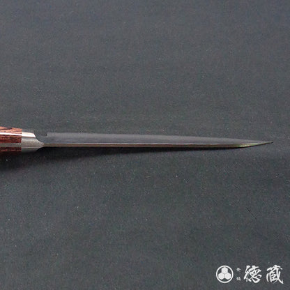 VG10 大马士革 槌面加工 万能小刀 红木色手柄