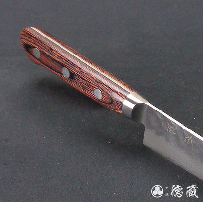 VG10 大马士革 槌面加工 万能小刀 红木色手柄