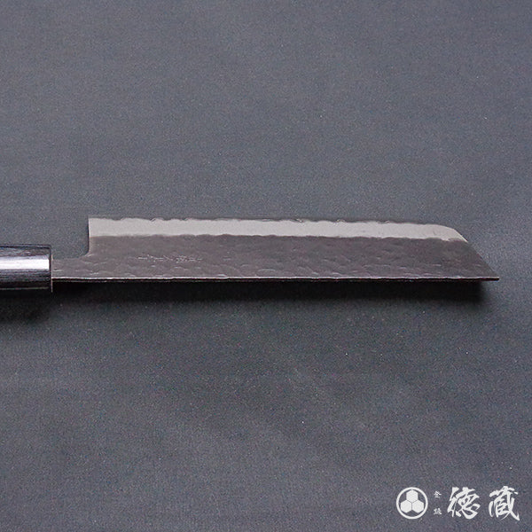 青Ｓ　黒肌槌目仕上　菜切包丁　紫檀