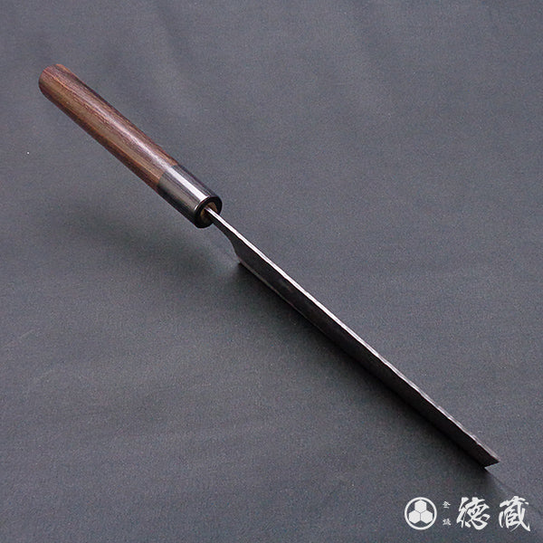 青Ｓ　黒肌槌目仕上　菜切包丁　紫檀