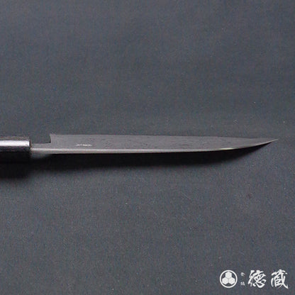 青二 大马士革 抛光加工 三德刀 紫檀木手柄