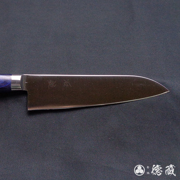AUS8　三徳包丁　青ハンドル