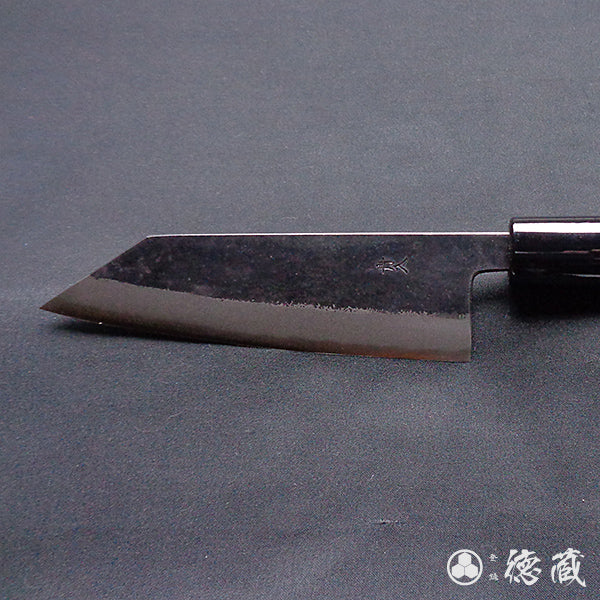 青二　黒打仕上　文化包丁　胡桃柄