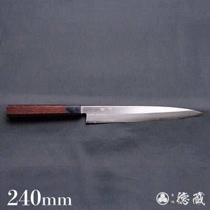 银三 柳刃刀 紫檀木手柄