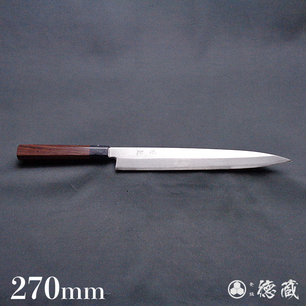 银三 柳刃刀 紫檀木手柄