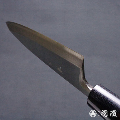 銀三　厚出刃包丁　紫檀柄